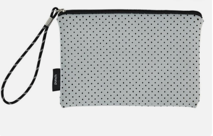 Punch Neoprene Clutch Purse/cosmetic bag