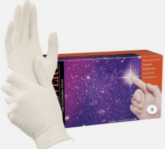 Disposable Latex Medical Examination Gloves - Small