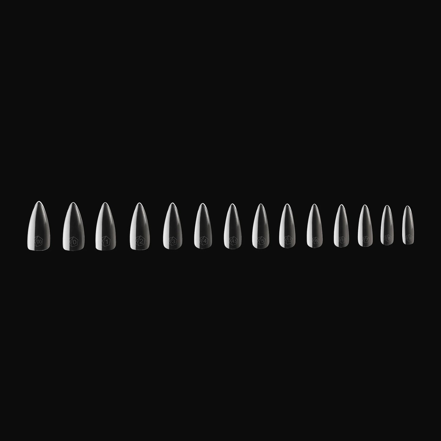 APRES GEL-X TIPS - NATURAL STILETTO MEDIUM - Sets & Refills