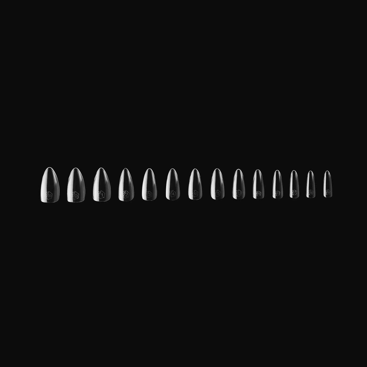 APRES GEL-X TIPS - NATURAL STILETTO SHORT- Refills